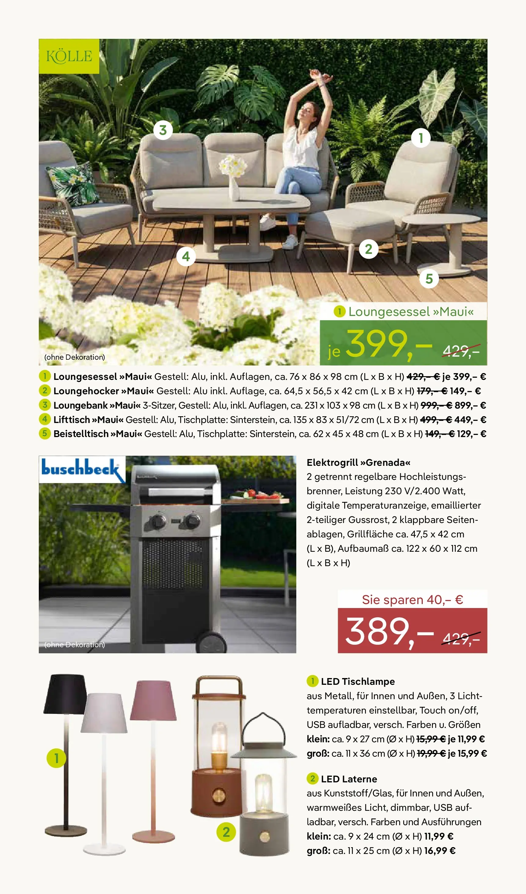 Pflanzen-Kölle Blütenzauber für Zuhause Teltow (ab 20.04.2026) zum Blättern | Seite: 11 | Produkte: USB, Beistelltisch