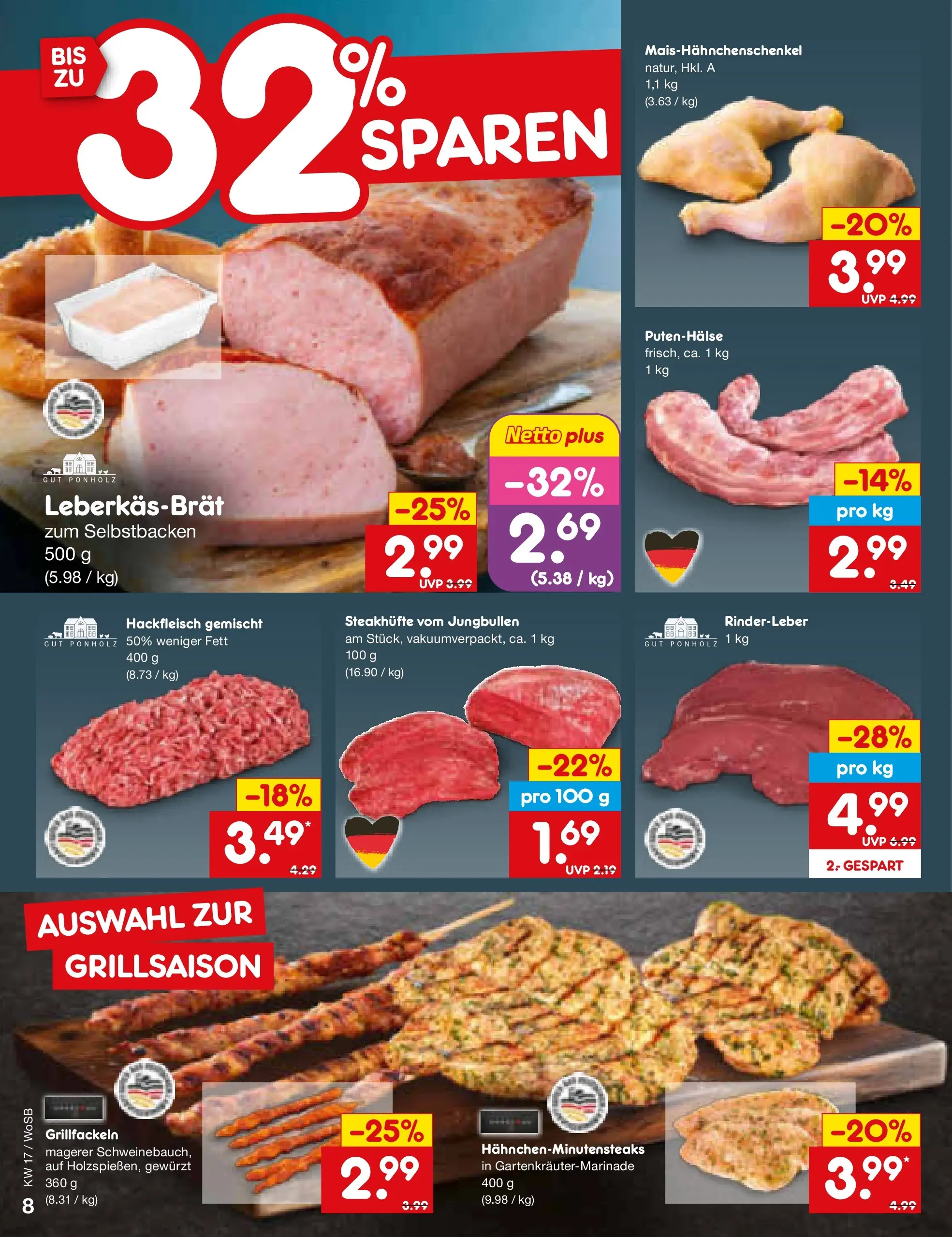 Netto Marken-Discount Prospekt Mannheim	 (ab 20.04.2026) » Angebote | Seite: 10 | Produkte: Hackfleisch