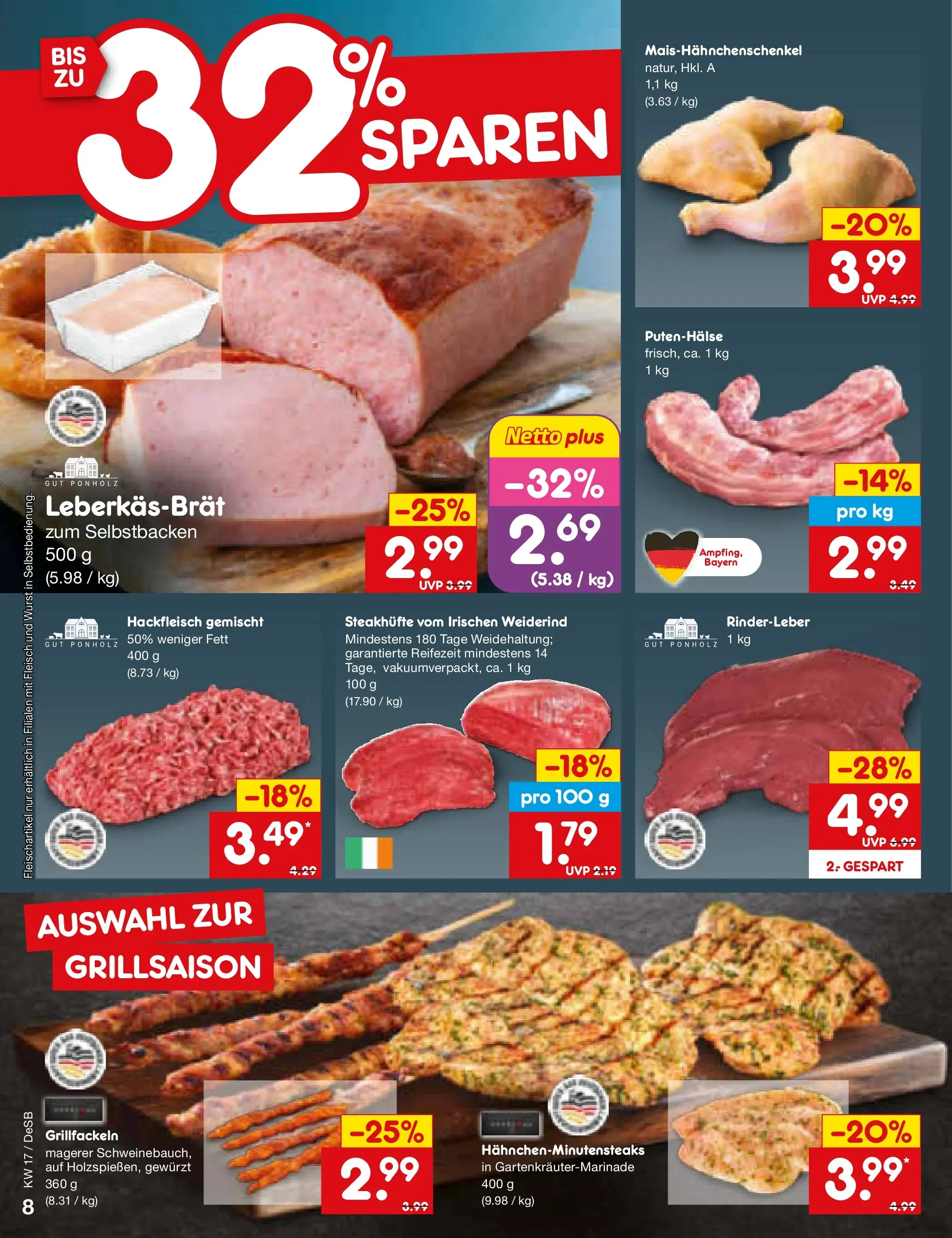 Netto Marken-Discount Prospekt Waiblingen-Bittenfeld	 (ab 19.04.2026) » Angebote | Seite: 10 | Produkte: Wurst, Fleisch, Hackfleisch