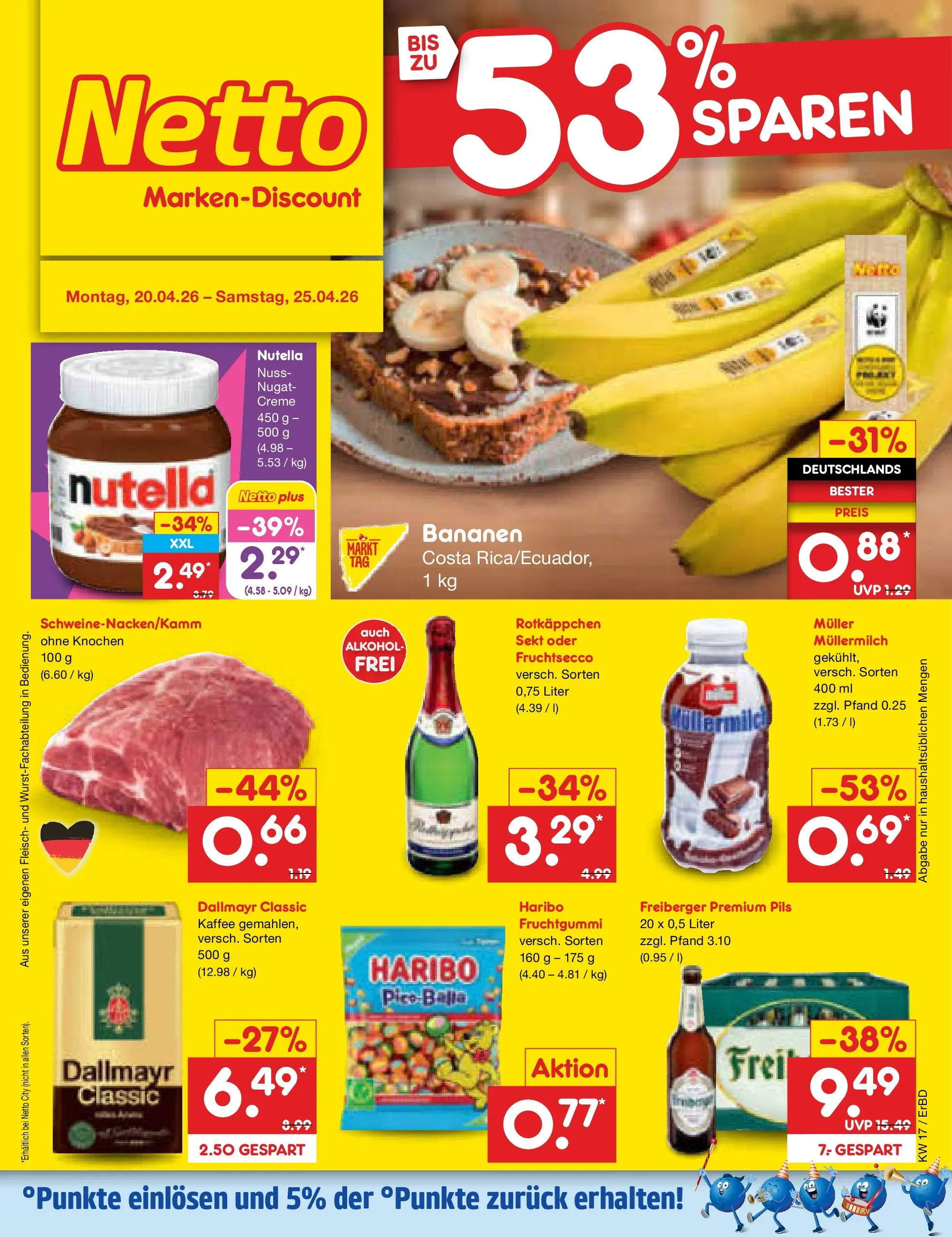 Netto Marken-Discount Prospekt Jena-Lobeda	 (ab 20.04.2026) » Angebote | Seite: 1 | Produkte: Sekt, Fruchtsecco, Dallmayr, Rotkäppchen