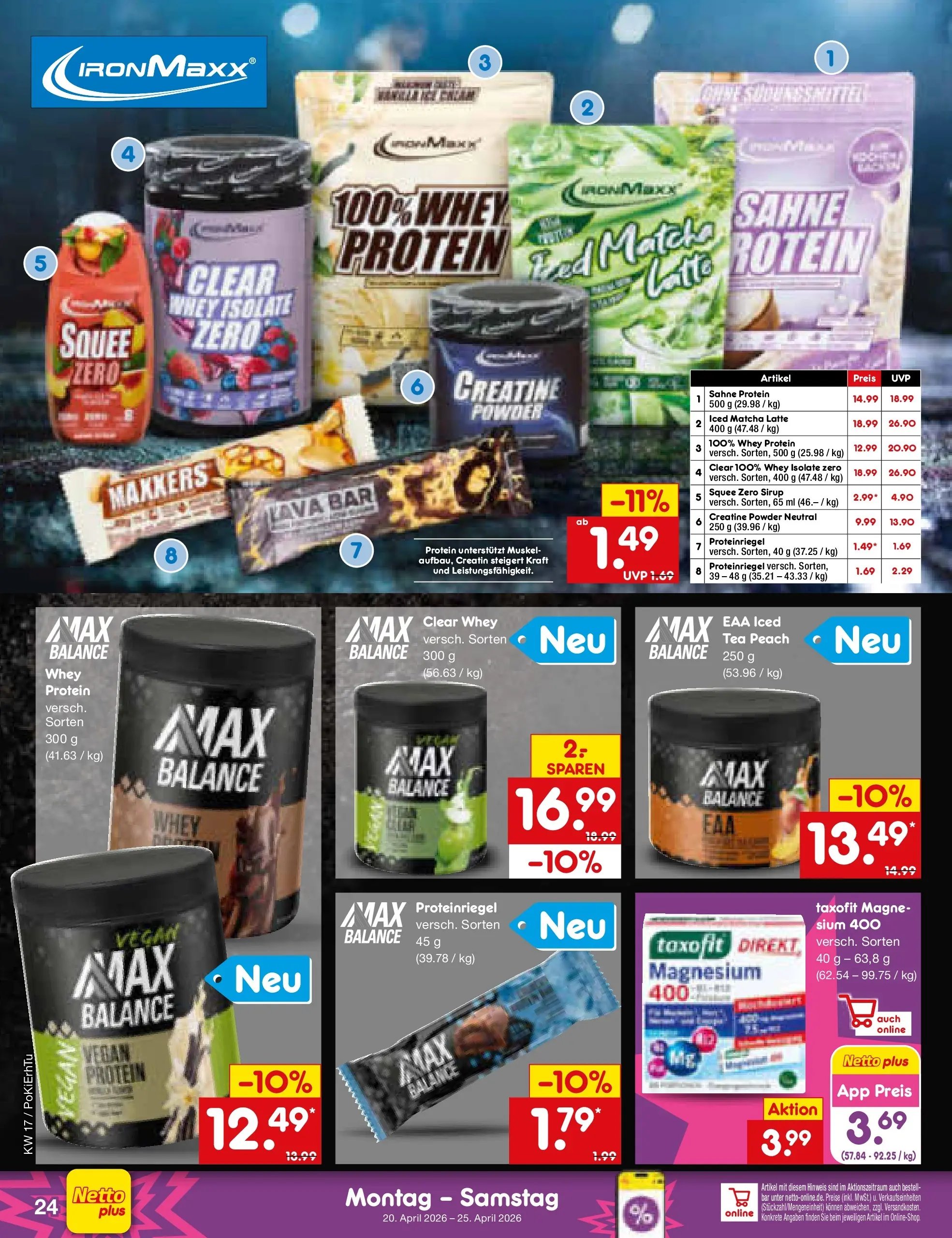 Netto Marken-Discount Prospekt Lahr-Langenwinkel	 (ab 20.04.2026) » Angebote | Seite: 31 | Produkte: Sirup, Sahne