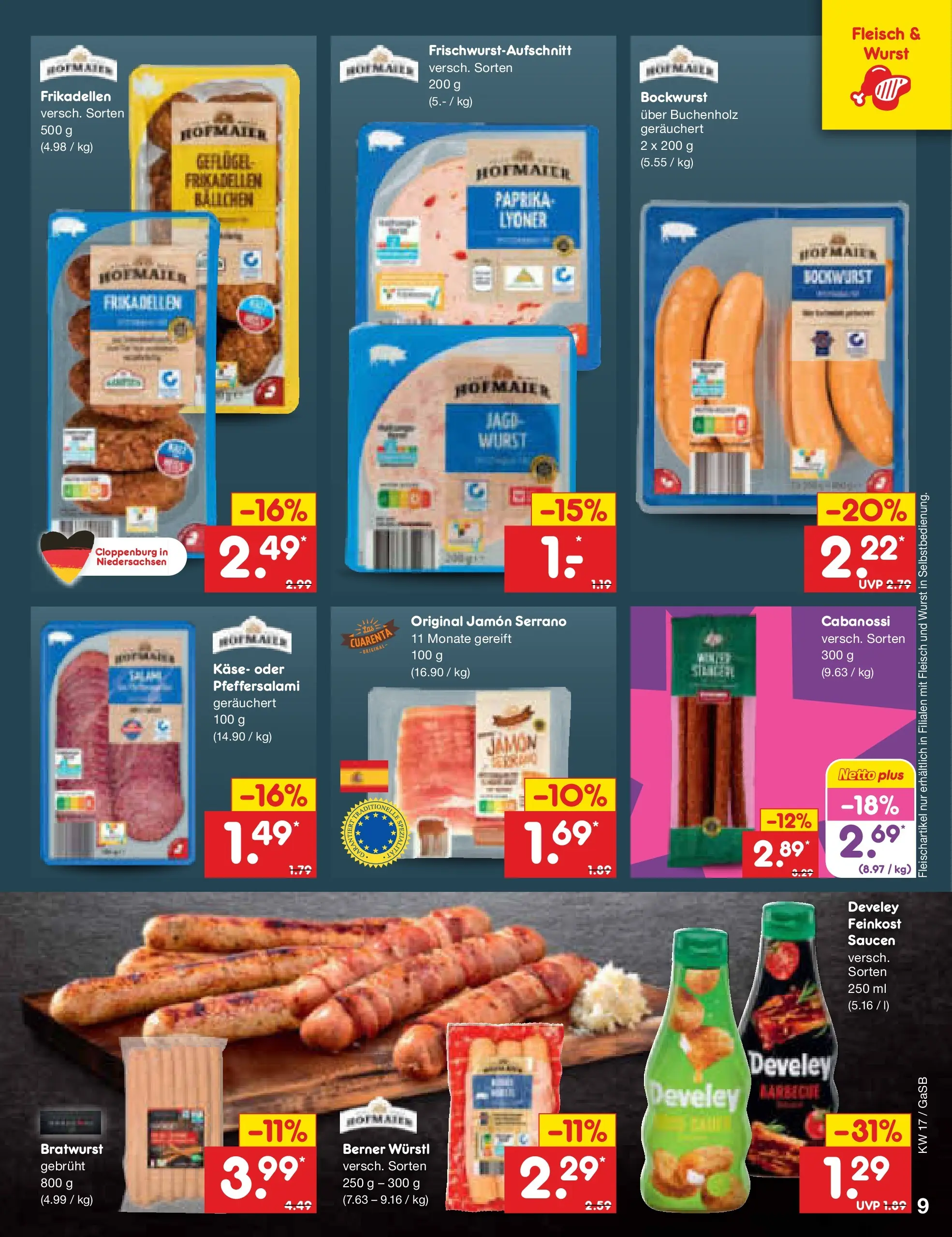 Netto Marken-Discount Prospekt Bremen-Lesum (ab 20.04.2026) » Angebote | Seite: 11 | Produkte: Bockwurst, Käse, Würstl, Paprika Netto Marken-Discount Prospekt Bremen-Lesum (ab 20.04.2026) » Angebote | Seite: 11 | Produkte: Bockwurst, Käse, Würstl, Paprika