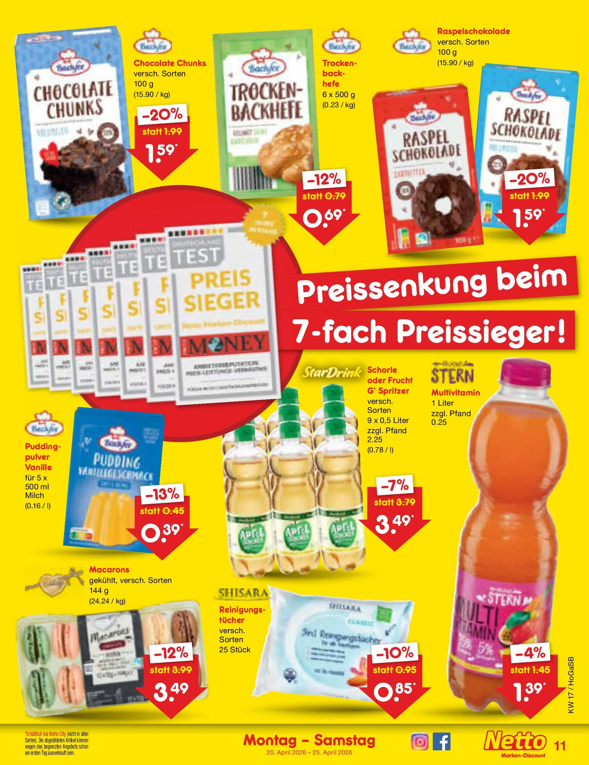 Netto Marken-Discount Prospekt Bremen-Lesum (ab 20.04.2026) » Angebote | Seite: 13 | Produkte: Milch, Schokolade, Pudding Netto Marken-Discount Prospekt Bremen-Lesum (ab 20.04.2026) » Angebote | Seite: 13 | Produkte: Milch, Schokolade, Pudding