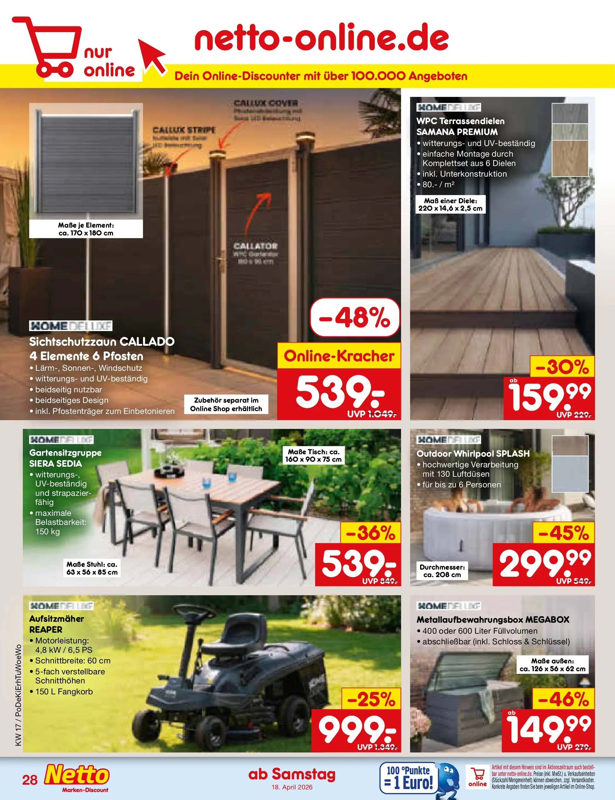 Netto Marken-Discount Prospekt Metten	 (ab 20.04.2026) » Angebote | Seite: 37 | Produkte: Tisch, Stuhl