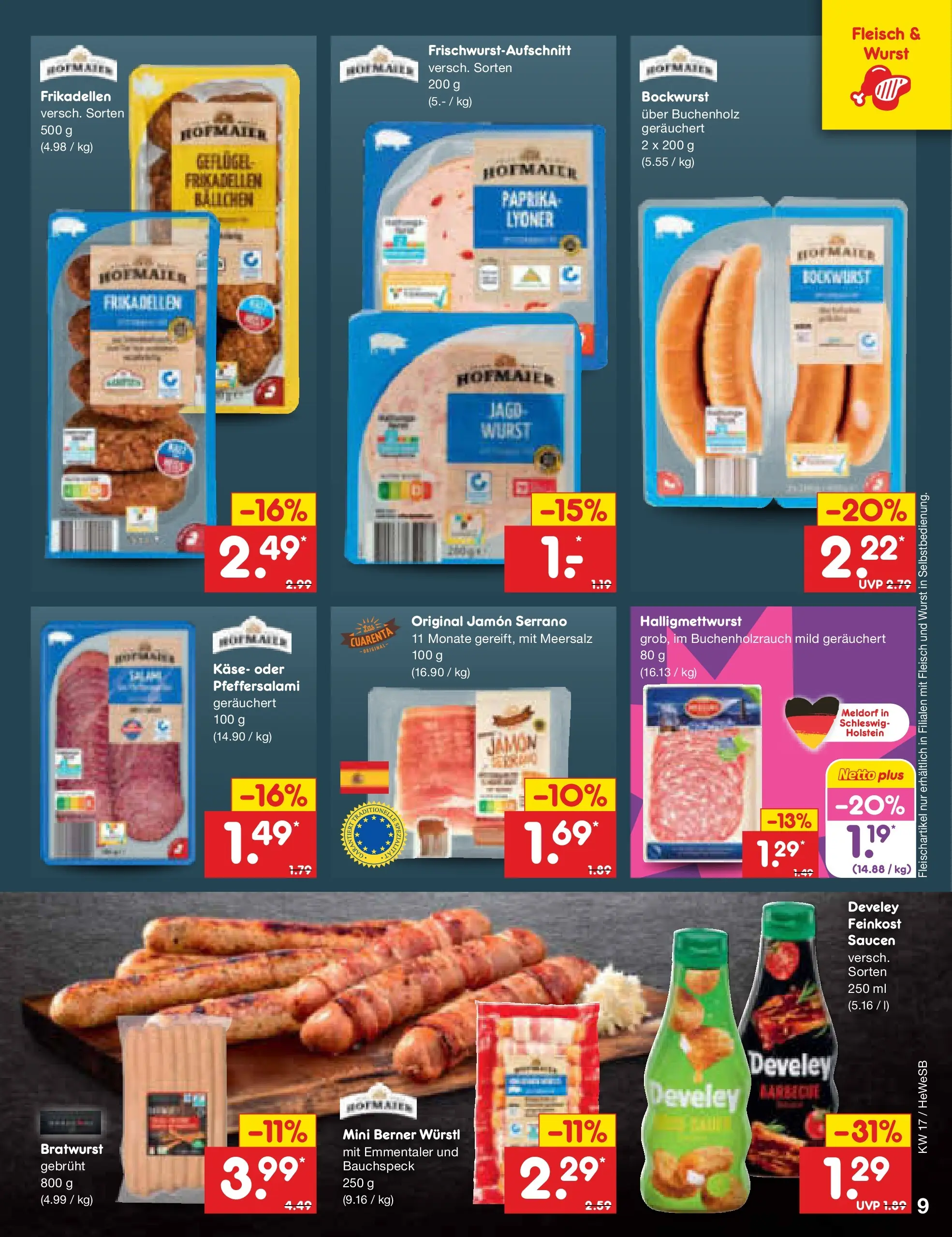Netto Marken-Discount Prospekt Hamburg	 (ab 20.04.2026) » Angebote | Seite: 11 | Produkte: Würstl, Bratwurst, Paprika, Fleisch