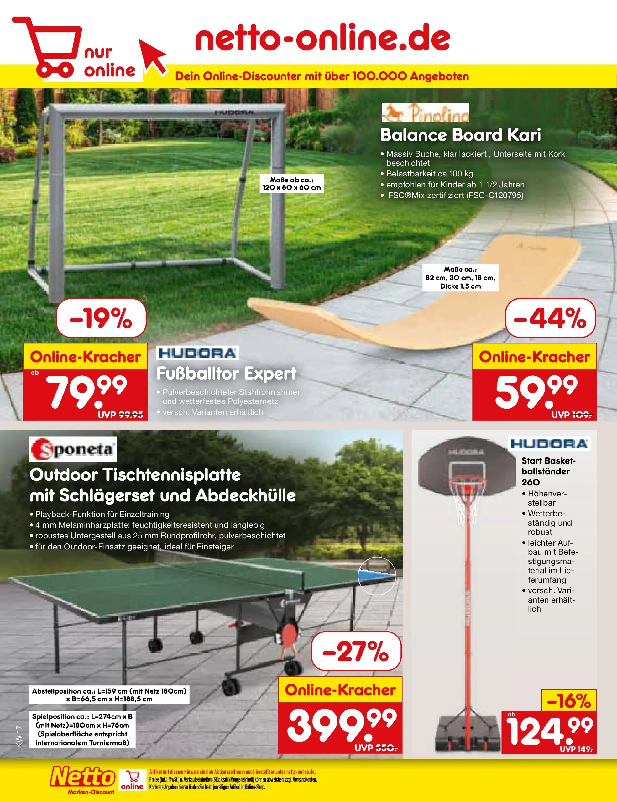 Netto Marken-Discount Prospekt Nordhausen	 (ab 19.04.2026) » Angebote | Seite: 44 | Produkte: Balance Board