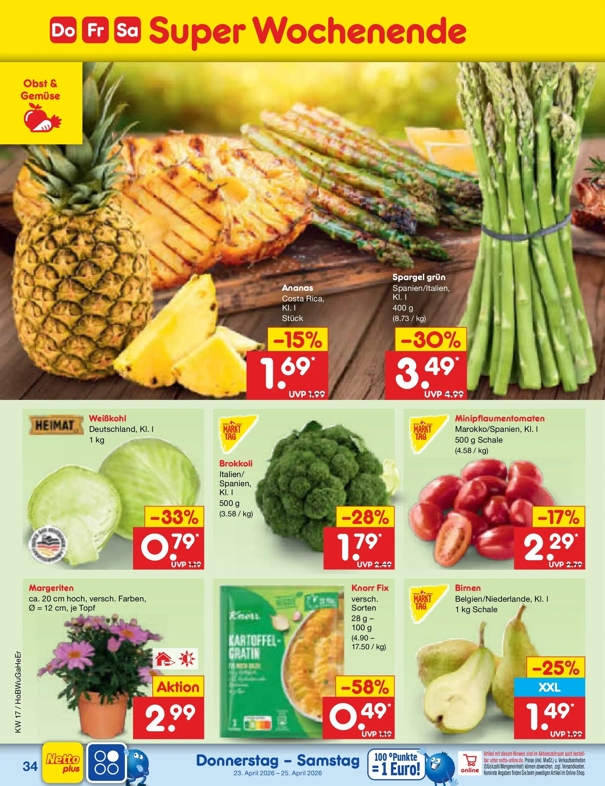 Netto Marken-Discount Prospekt Nordhausen	 (ab 19.04.2026) » Angebote | Seite: 50 | Produkte: Knorr fix, Knorr, Obst, Brokkoli