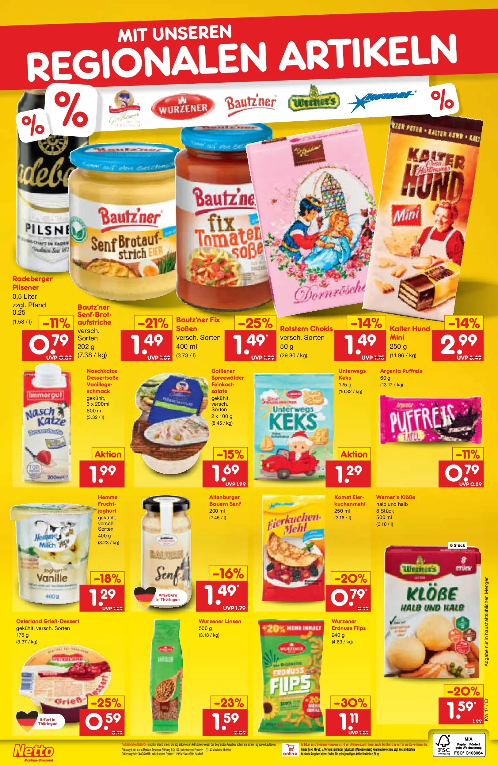 Netto Marken-Discount Prospekt Nordhausen	 (ab 19.04.2026) » Angebote | Seite: 29 | Produkte: Mehl, Joghurt, Eier, Tomaten