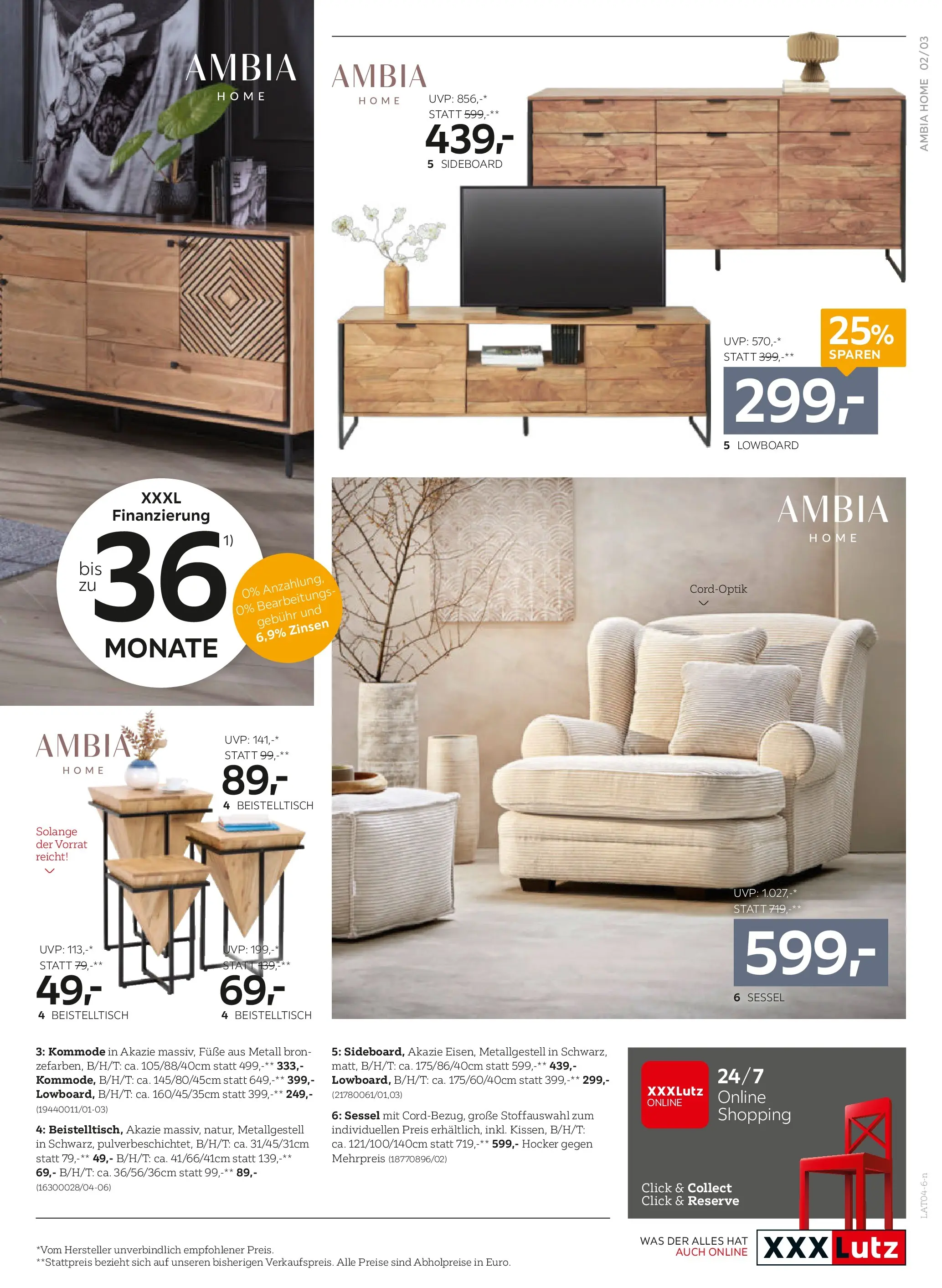 XXXLutz Großkauf-Rabatt - Zell/See, Zams, Graz von 07.04.2026 - Aktuelle Angebote | Seite: 3 | Produkte: Kommode, Sessel
