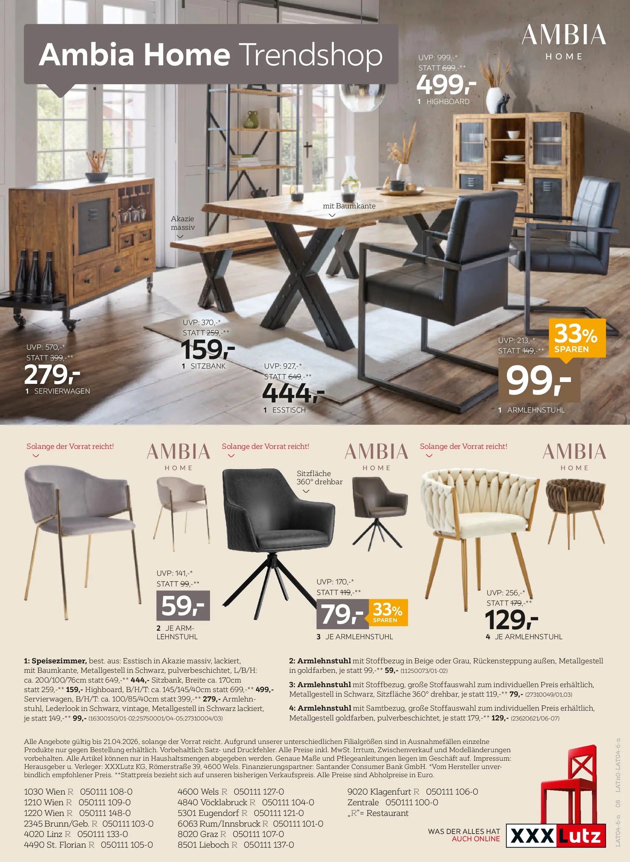XXXLutz Großkauf-Rabatt - Zell/See, Zams, Graz von 07.04.2026 - Aktuelle Angebote | Seite: 8