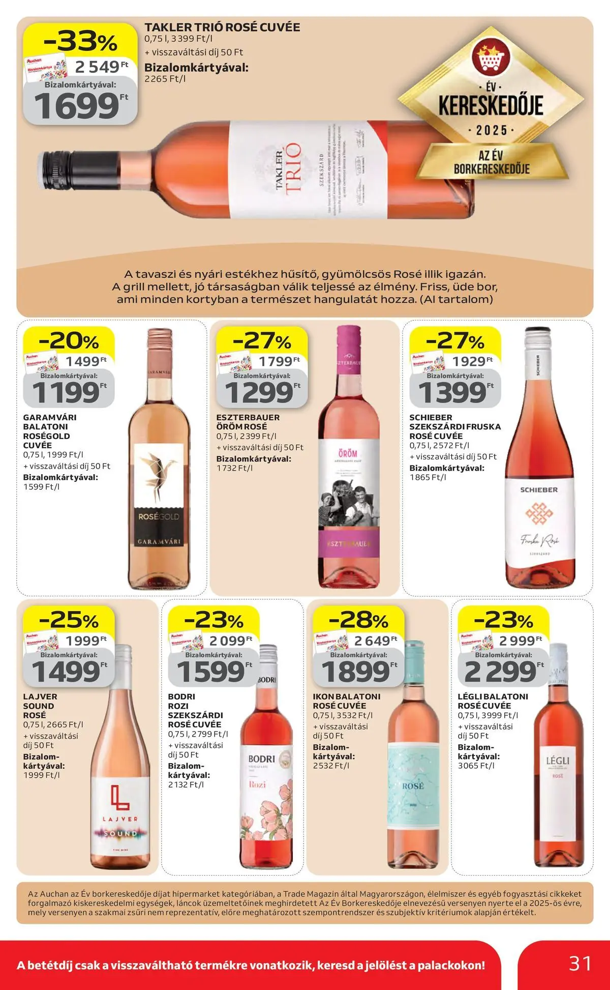 Auchan akciós újság Szolnok - 2026.04.16. -tól/töl > akció, lapozható szórólap 🛍️ | Oldal: 31 | Termékek: Grill