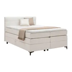 Boxspringbett Bari in Creme ca. 140x200cm