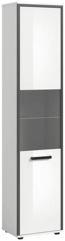 Hochschrank Kojak Wei&szlig;/Anthrazit