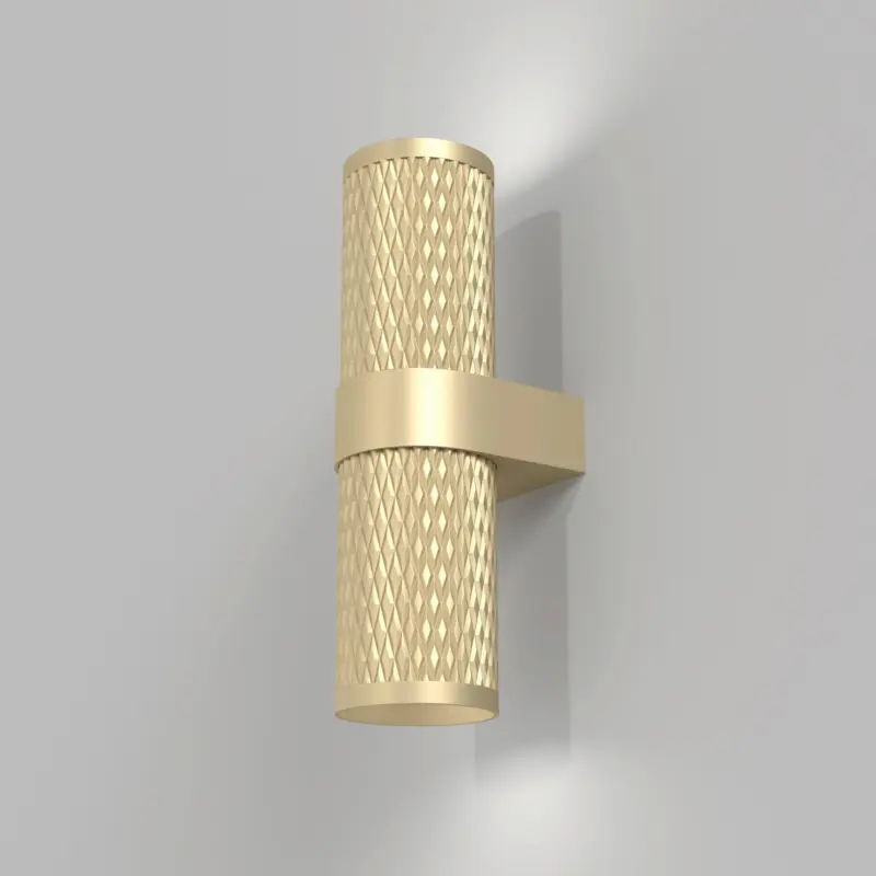 Wandleuchte Focus Design Goldfarben max. 7 Watt Wandlampe