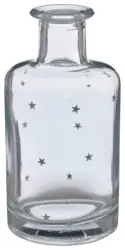 Dekovase Stern I Silberfarben/Klar