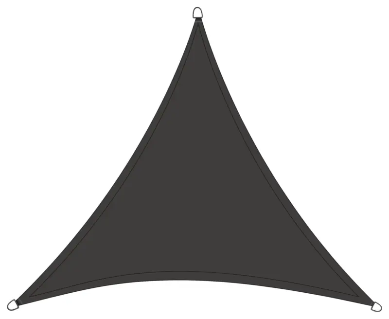 Sonnensegel H16885 ca. 500x500x500 cm Grau