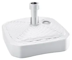 Sonnenschirmst&auml;nder Edith Wei&szlig; Kunststoff