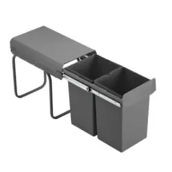 Einbauabfallsammler in Grau