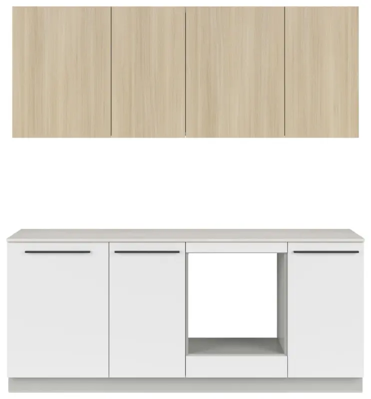 K&uuml;chenblock Milino o. E-Ger&auml;te Sandfarben