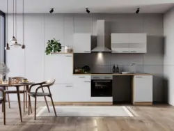 K&uuml;chenblock Merle m. Ger&auml;ten Wei&szlig;