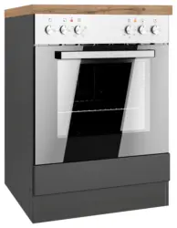 Herdumbauschrank Meran ca. 60x86x60 cm Grau/Eiche