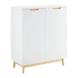 Kommode Nicole Wei&szlig;/Kiefer Echtholz/MDF