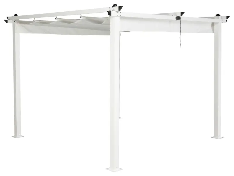 Pergola Lazio ca. 295x248x295 cm Wei&szlig;