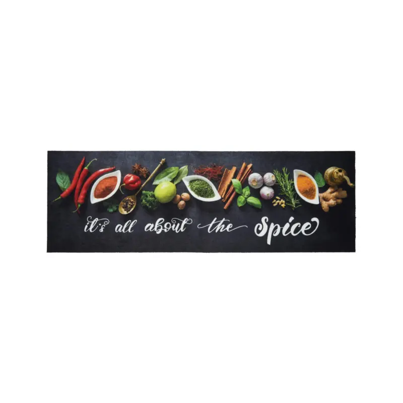 L&auml;ufer All about the spice in Anthrazit ca. 50x150cm