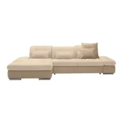 Wohnlandschaft Sanfino Taupe/Beige