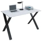 m&ouml;max Schreibtisch Lona Wei&szlig;/Schwarz