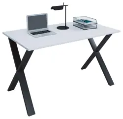 Schreibtisch Lona Wei&szlig;/Schwarz