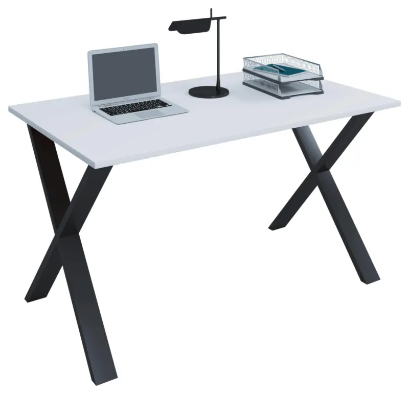 Schreibtisch Lona Wei&szlig;/Schwarz