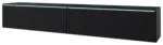 m&ouml;max Dornbirn - Ihr Trendm&ouml;belhaus in Dornbirn Lowboard ca. 180x30 cm mit LED Fischgr&auml;te Schwarz