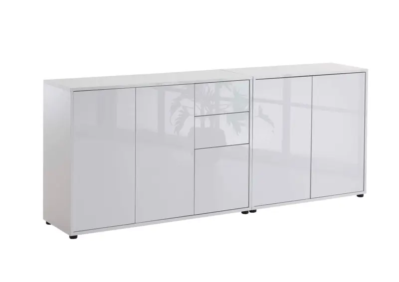 Sideboard Mailand Set 10 Wei&szlig;