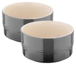 Auflaufformenset Elisa S Grau, 2-teilig