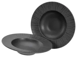 Pastateller Vesuvio Black Pastaset Anthrazit, 2-teilig