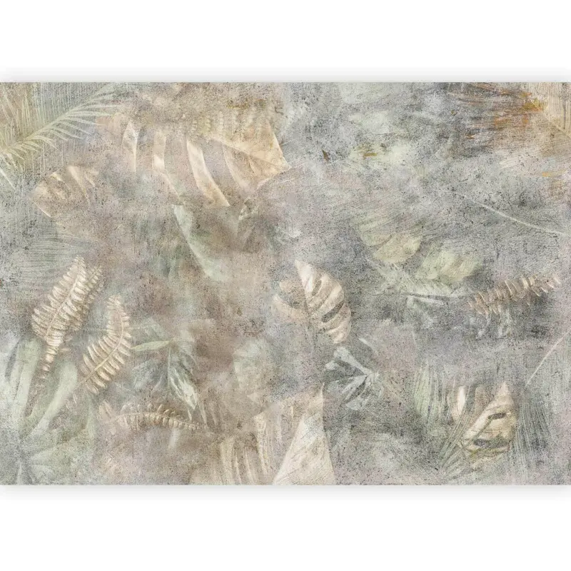 Fototapete Morning Moment Salbeigr&uuml;n/Grauwei&szlig;