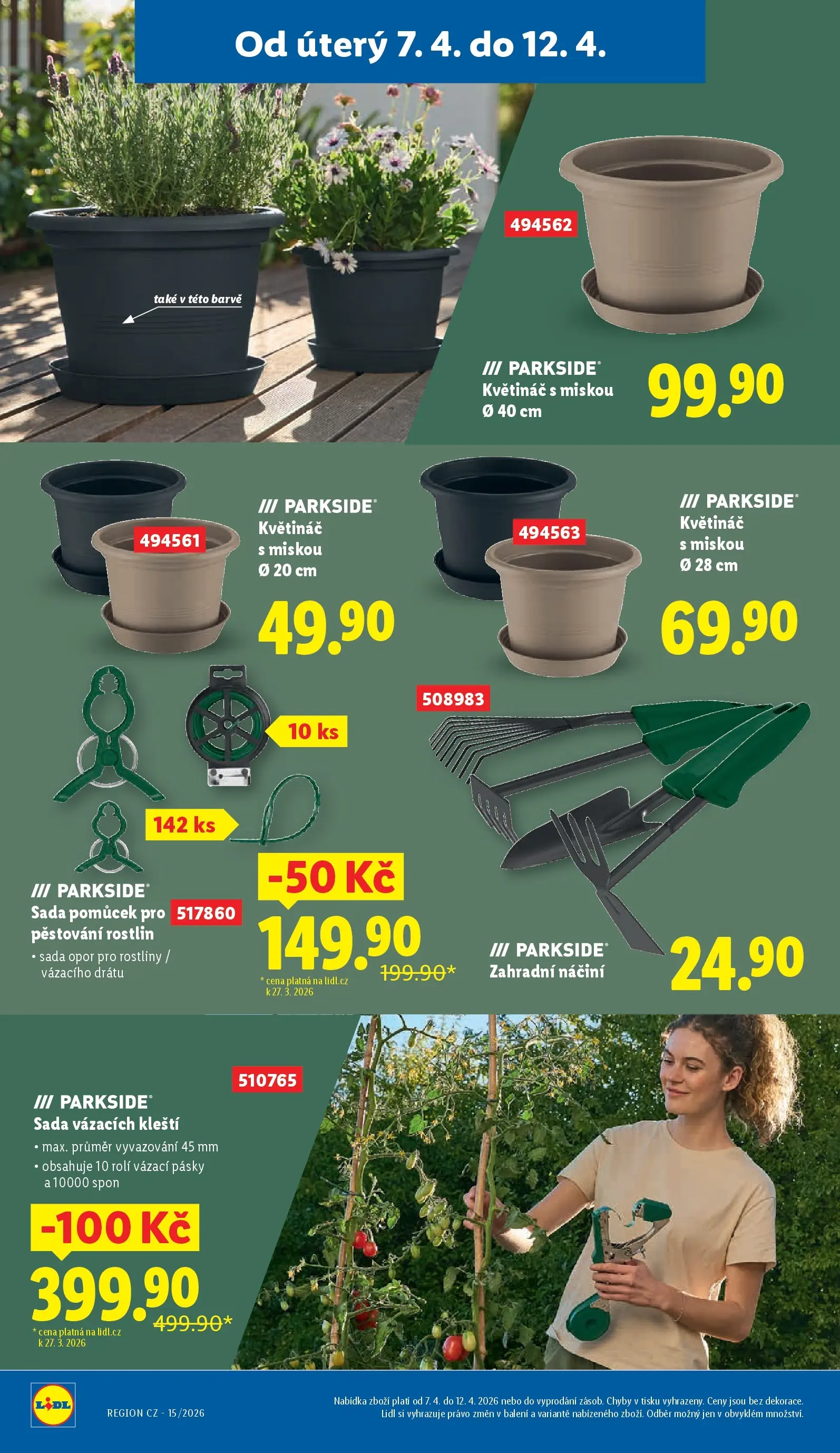 Lidl leták od 13.04.2026 - Nový akční leták | Strana: 10 | Produkty: Parkside, Rostliny, Květináč