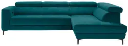 Ecksofa Emma rechts Petrol
