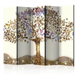 Paravent Golden Tree II Braun/Lila