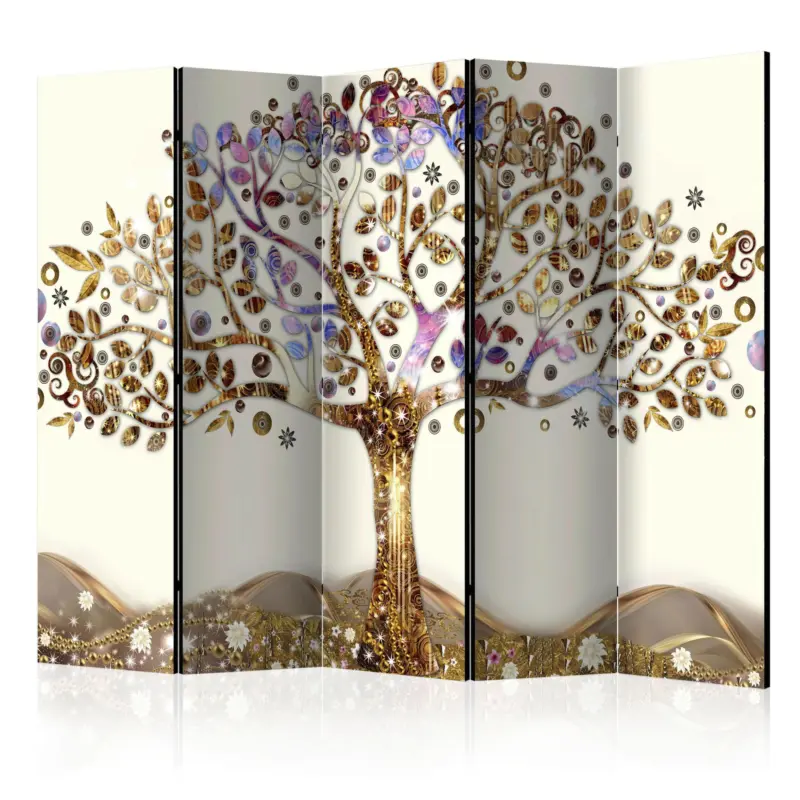 Paravent Golden Tree II Braun/Lila