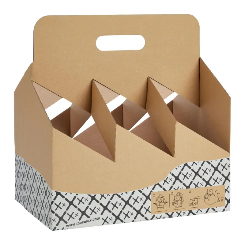 Gl&auml;serkarton Glassy Braun