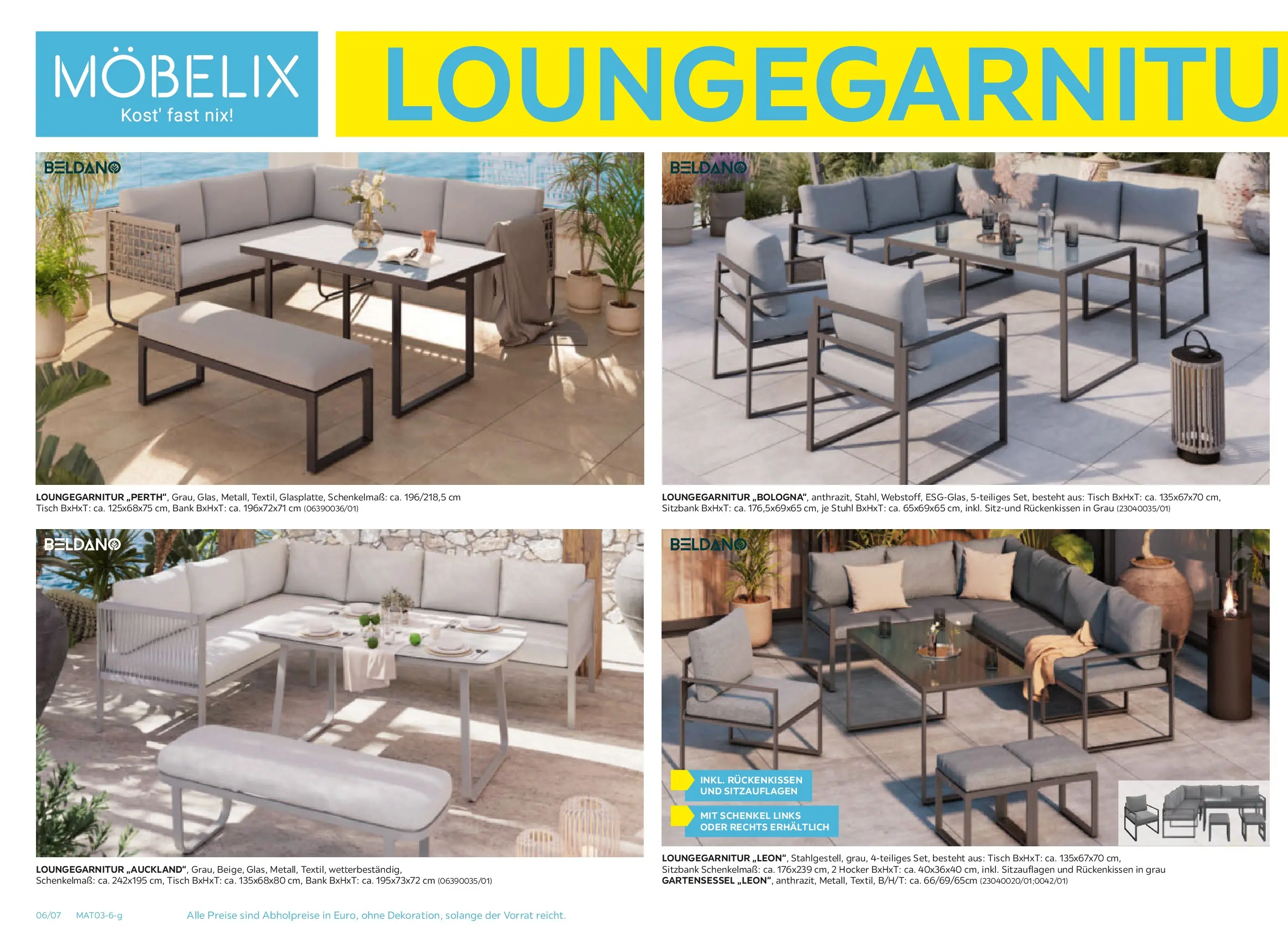 Möbelix Gartenmöbel Mistelbach, Zams, Zell Am See von 13.04.2026 - Aktuelle Angebote | Seite: 6 | Produkte: Tisch, Stuhl