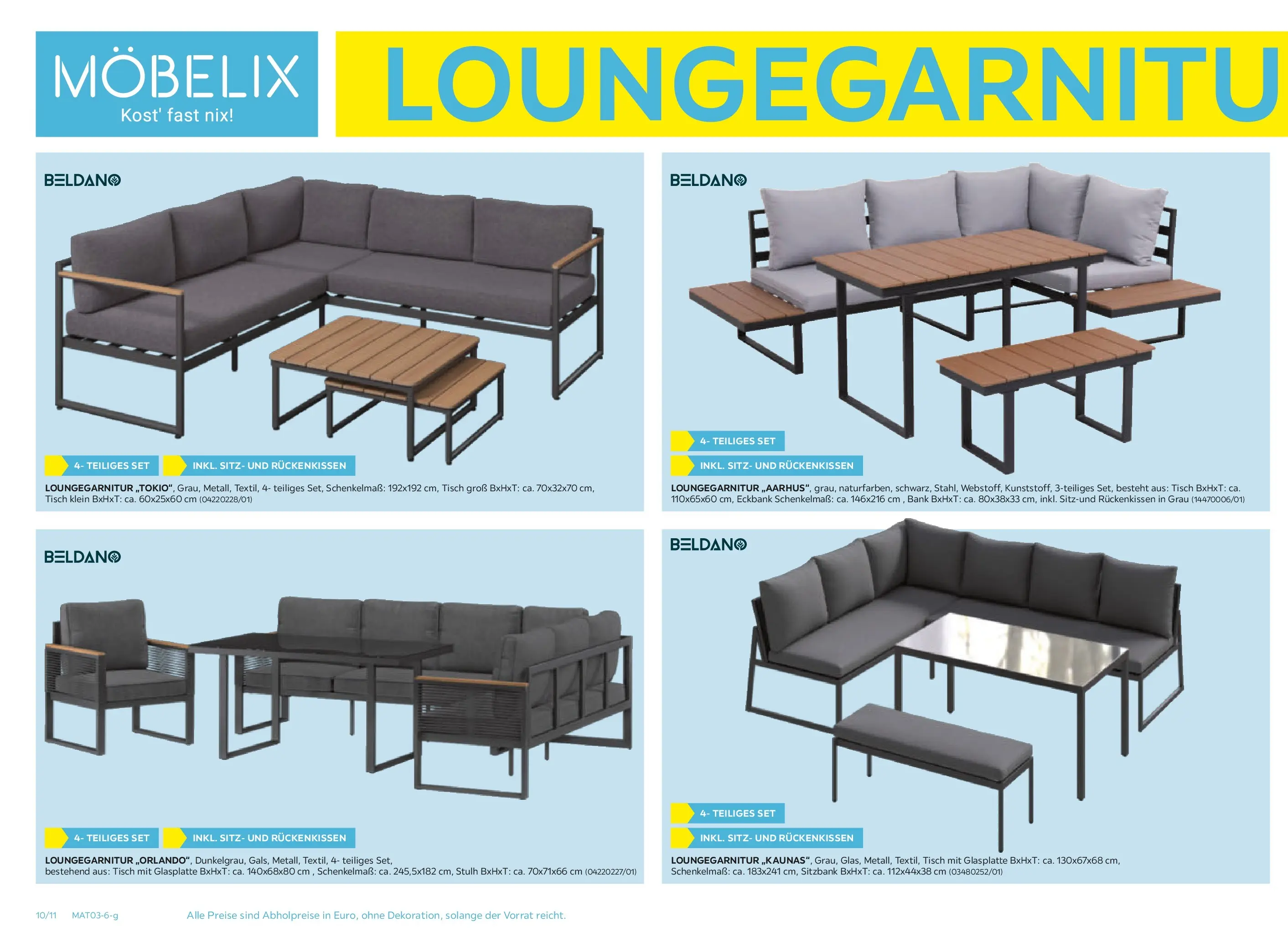 Möbelix Gartenmöbel Mistelbach, Zams, Zell Am See von 13.04.2026 - Aktuelle Angebote | Seite: 10 | Produkte: Tisch