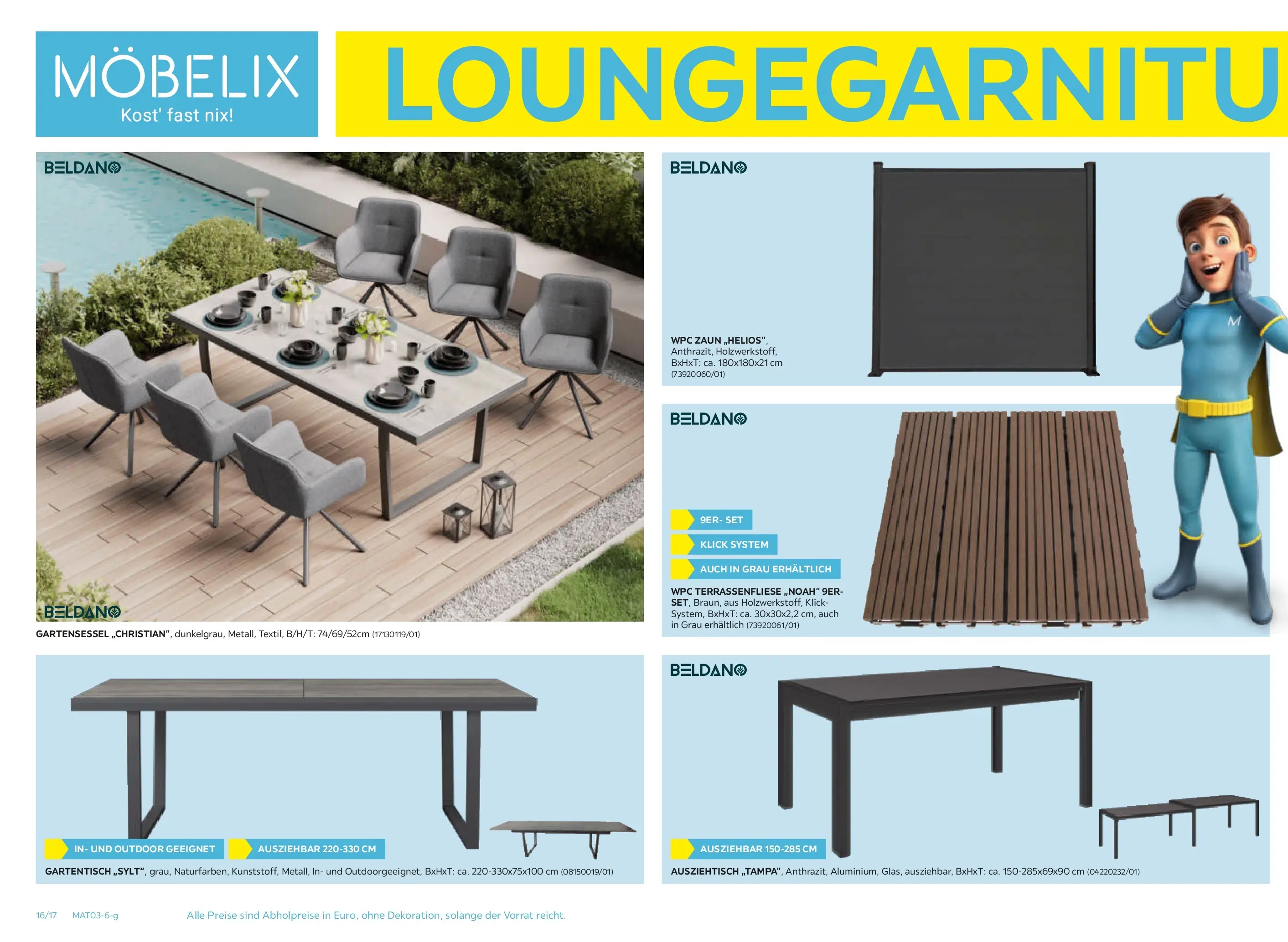 Möbelix Gartenmöbel Mistelbach, Zams, Zell Am See von 13.04.2026 - Aktuelle Angebote | Seite: 16