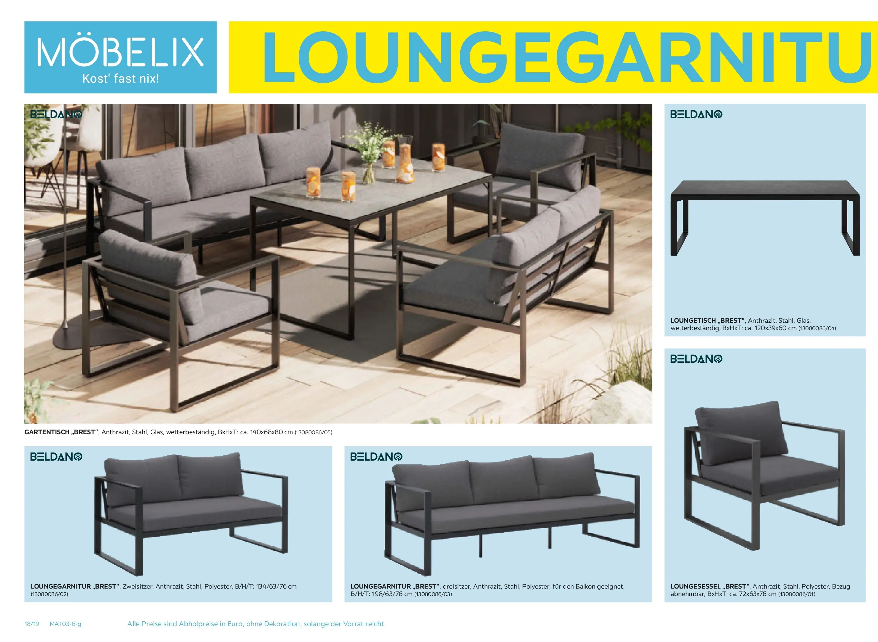 Möbelix Gartenmöbel Mistelbach, Zams, Zell Am See von 13.04.2026 - Aktuelle Angebote | Seite: 18