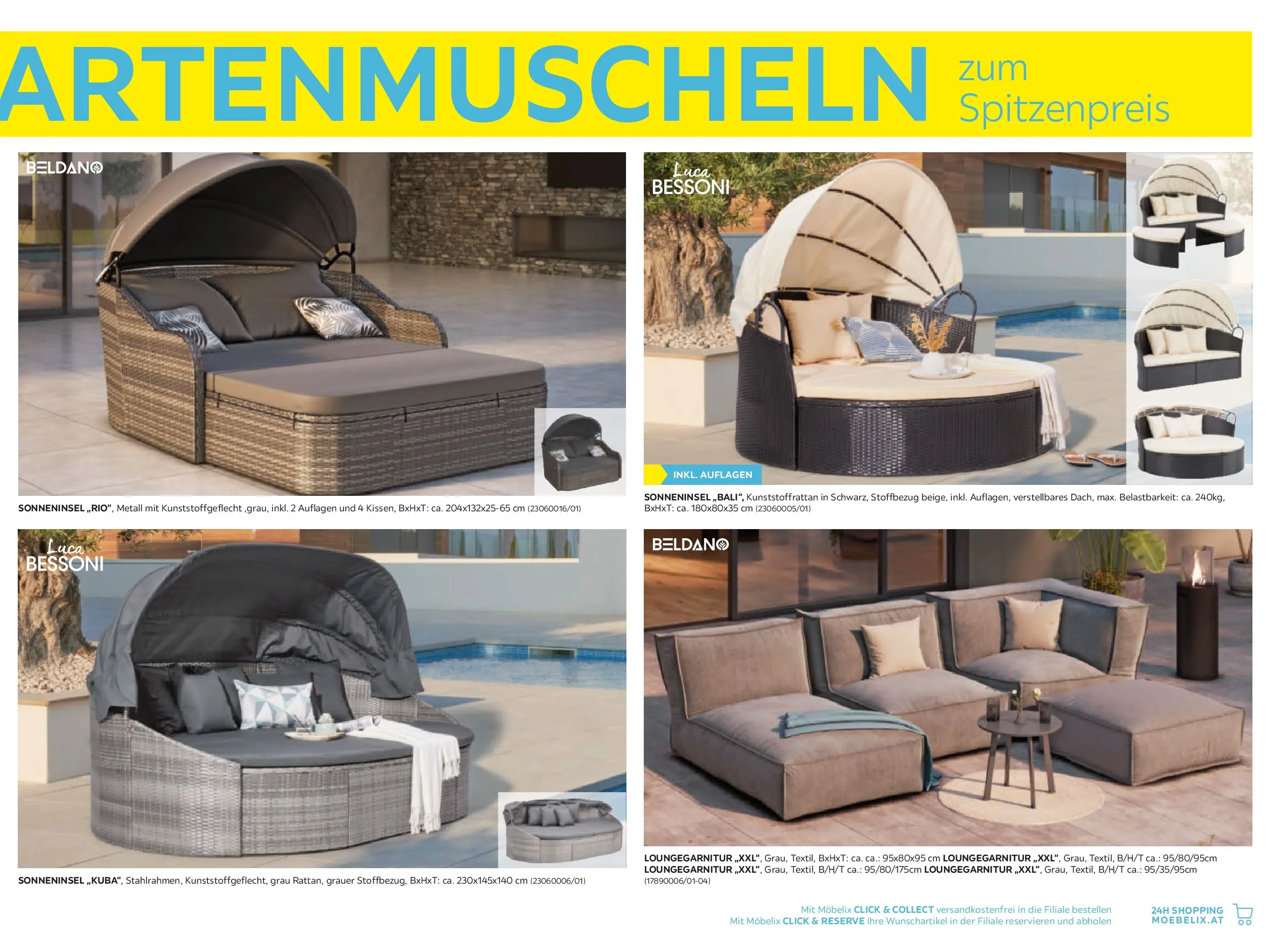 Möbelix Gartenmöbel Mistelbach, Zams, Zell Am See von 13.04.2026 - Aktuelle Angebote | Seite: 25