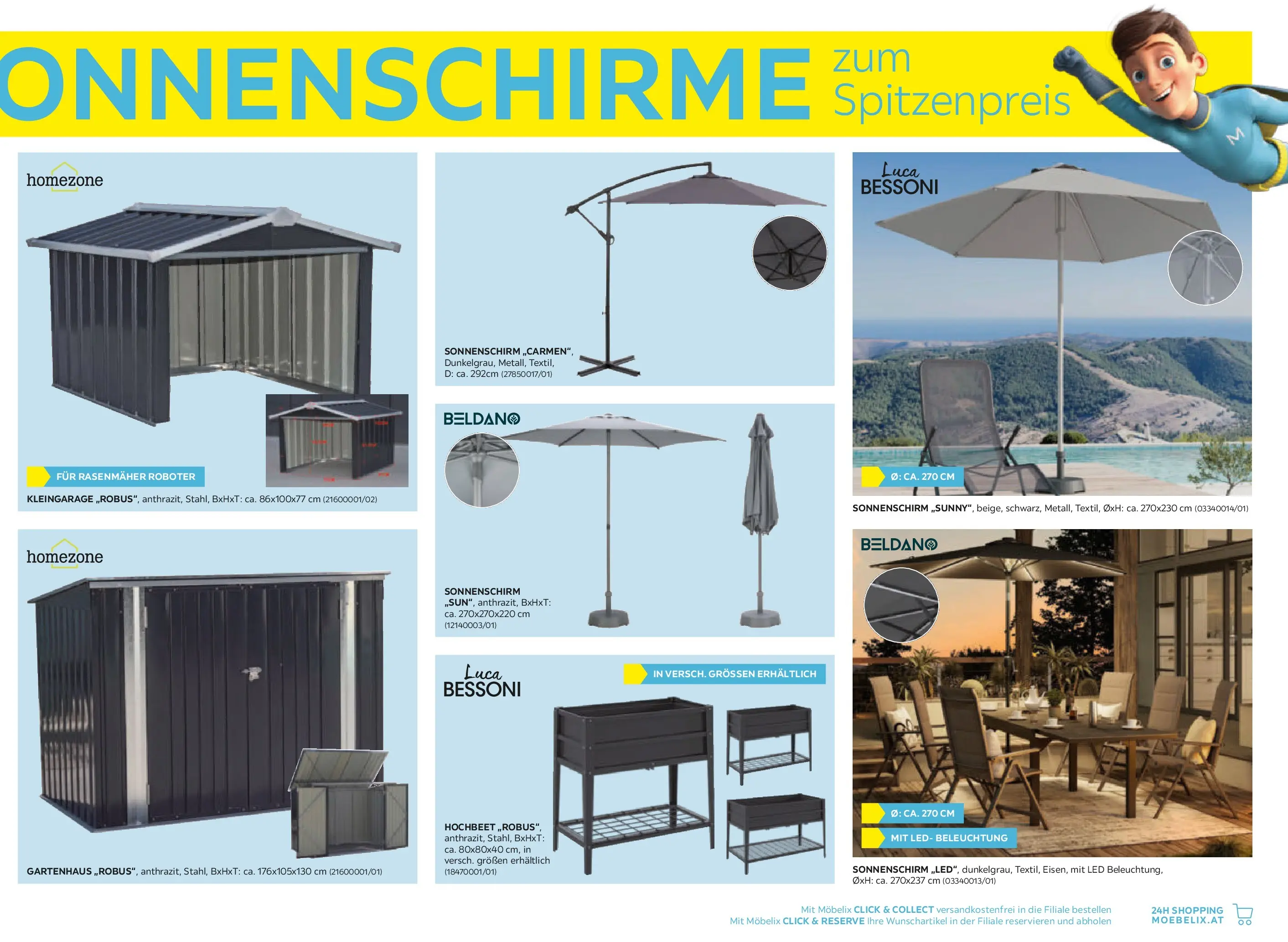 Möbelix Gartenmöbel Mistelbach, Zams, Zell Am See von 13.04.2026 - Aktuelle Angebote | Seite: 35 | Produkte: Roboter, Rasenmäher