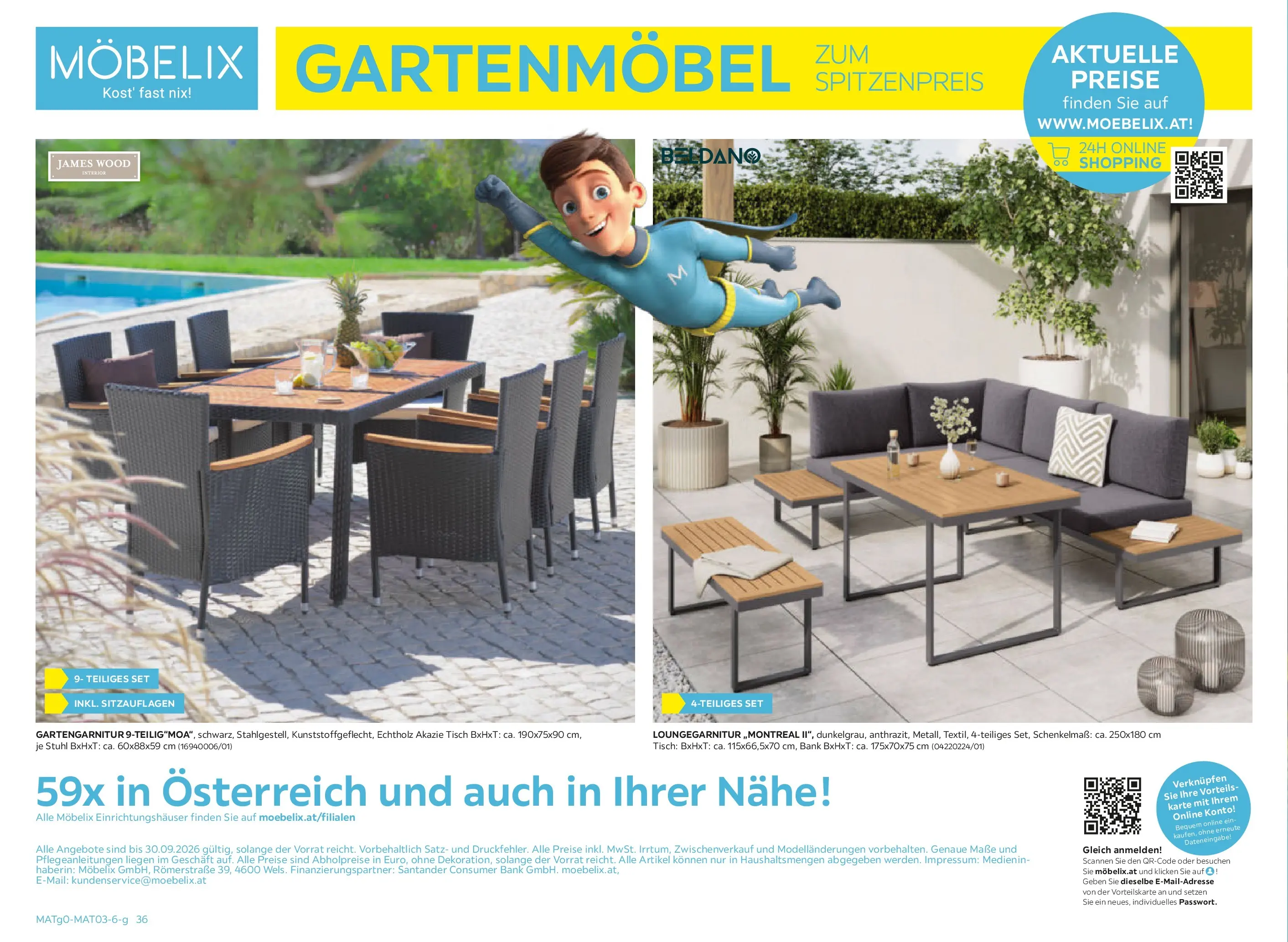 Möbelix Gartenmöbel Mistelbach, Zams, Zell Am See von 13.04.2026 - Aktuelle Angebote | Seite: 36 | Produkte: Tisch, Stuhl, Gartenmöbel