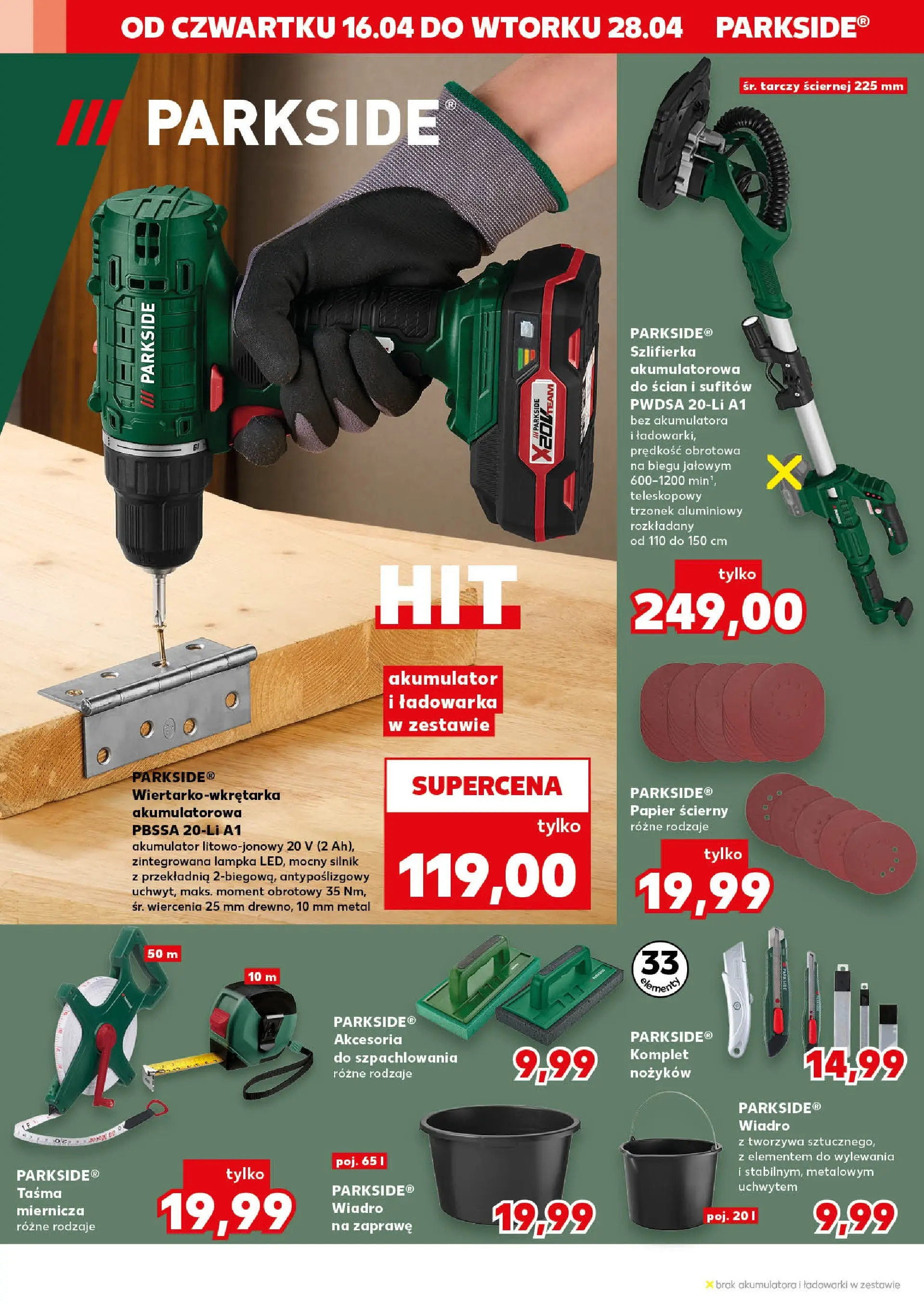 Kaufland gazetka - Złap Okazje od 16.04.2026 - od jutra PDF | Strona: 14 | Produkty: Ładowarka, Szlifierka